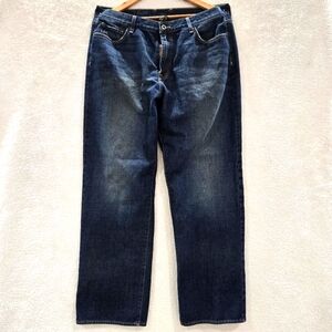 Lucky Brand Dingarees by Gene Montesano Men's Blue Straight Leg Jeans